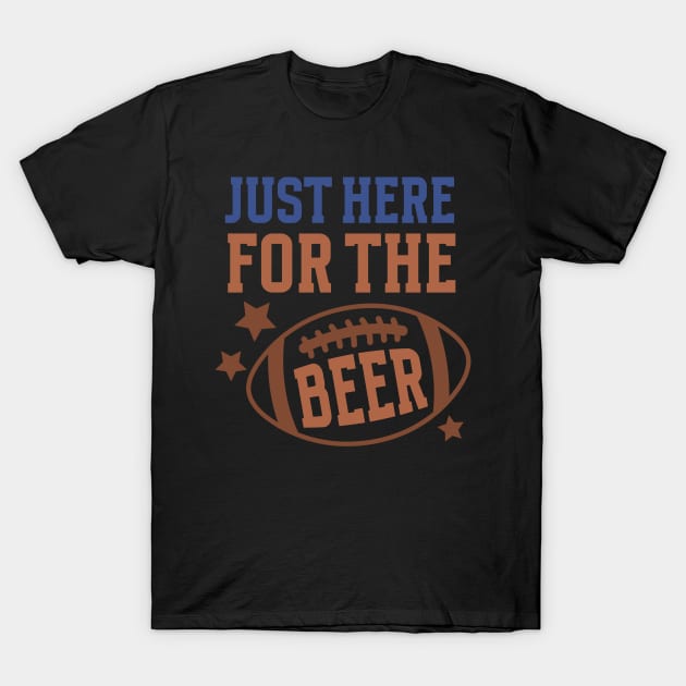 Football and Beer Funny Tee Shirt T-Shirt by xena